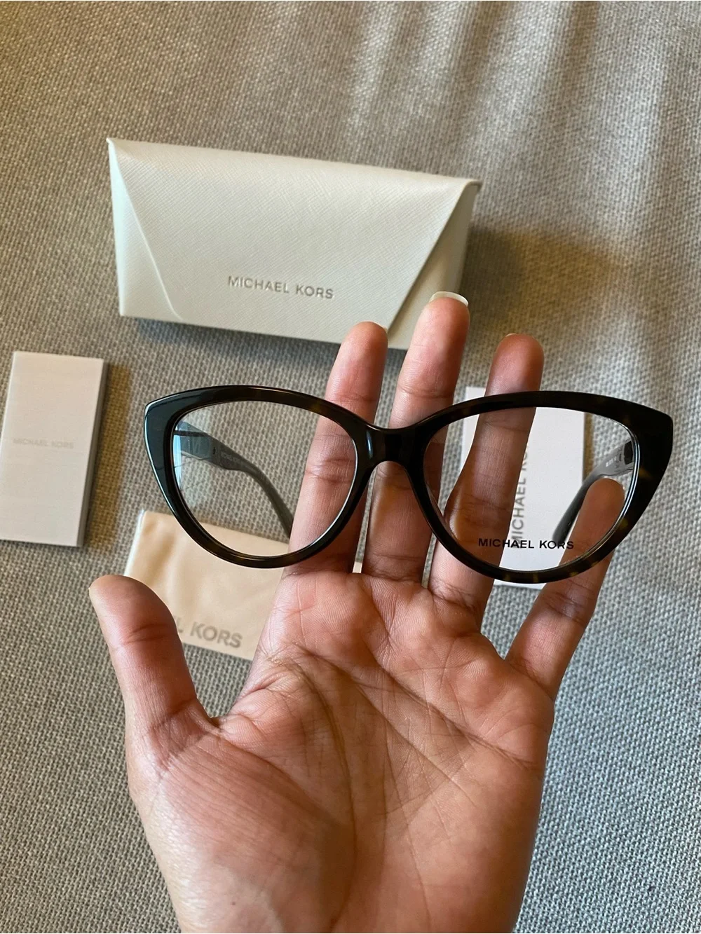 Michael Kors Cat-Eye Eyeglass Frames - Black Tortoiseshell
